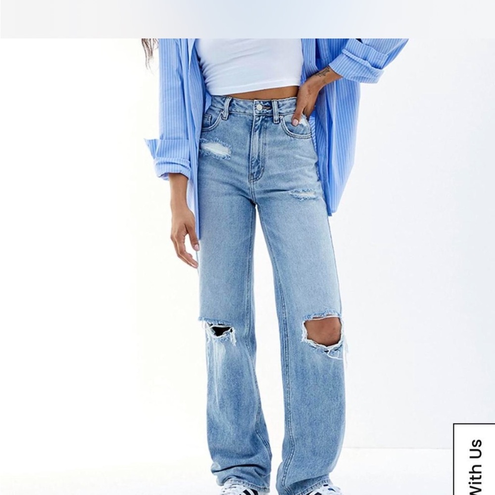 Pacsun high-waisted 90s boyfriend blue jeans